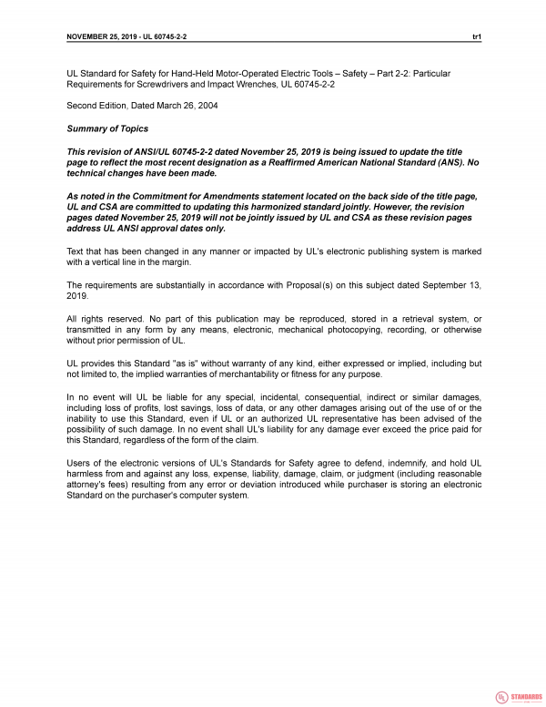 UL 60745-2-2 PDF UL 60745-2-2 PDF